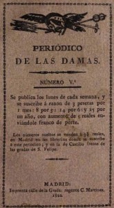 Periódico de las Damas: Portada/Cover