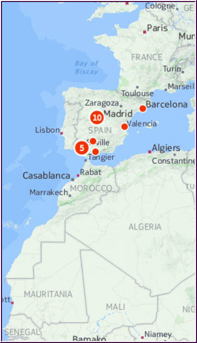 Map of Spain/ Mapa de España